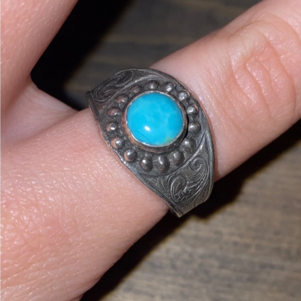 Rockin' Out Posie Turquoise Ring